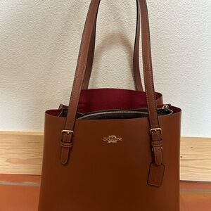 Coach Brown Leather Tote Bag